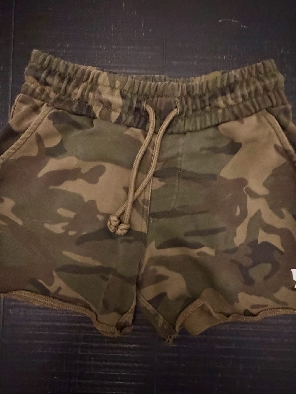 YoungLA Camo Athletic Shorts - Green & Brown